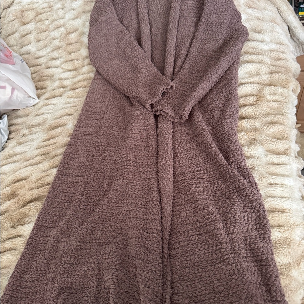 Pink Lily Textured Brown Cardigan